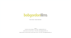 Desktop Screenshot of bobgordonfilms.com