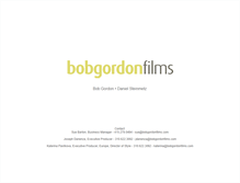 Tablet Screenshot of bobgordonfilms.com